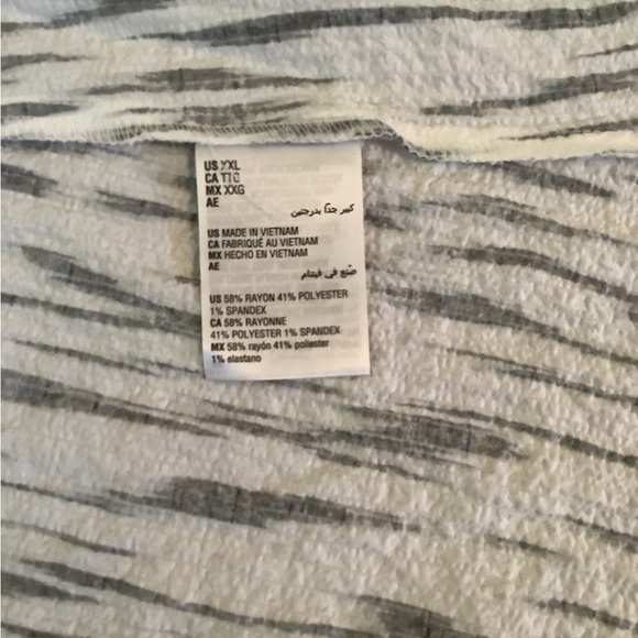 JM COLLECTION ONE FRONT BUTTON WOVEN DECORATIVE BLOUSE SIZE XXL - Picture 5 of 5